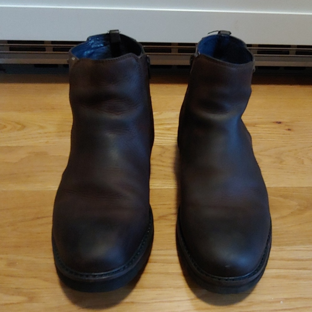 GEOX Respira waterproof brown leather boots US 11